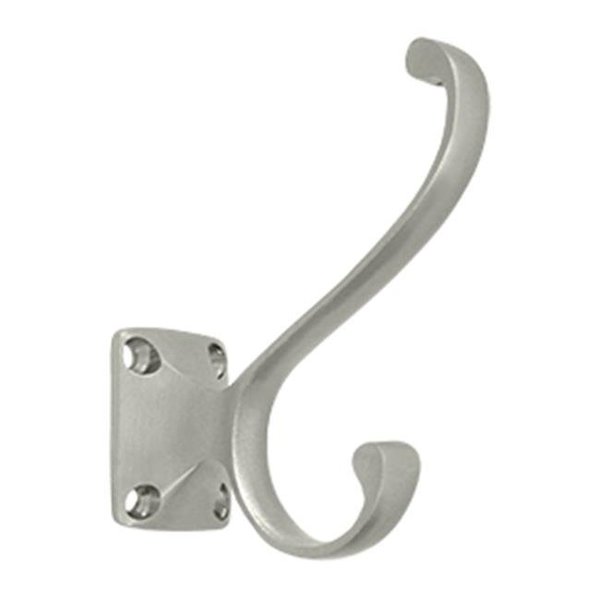 Ricki'S Rugs Heavy Duty Coat & Hat Hook; Satin Nickel - Solid Brass - 15 Case RI134471